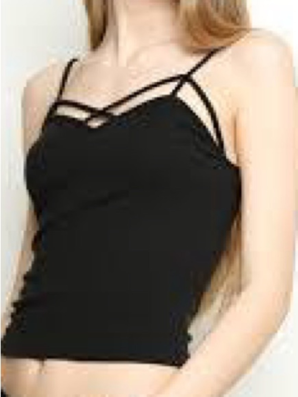 Brandy Melville tank top Black Strappy Cami Tank Top Women’s Small